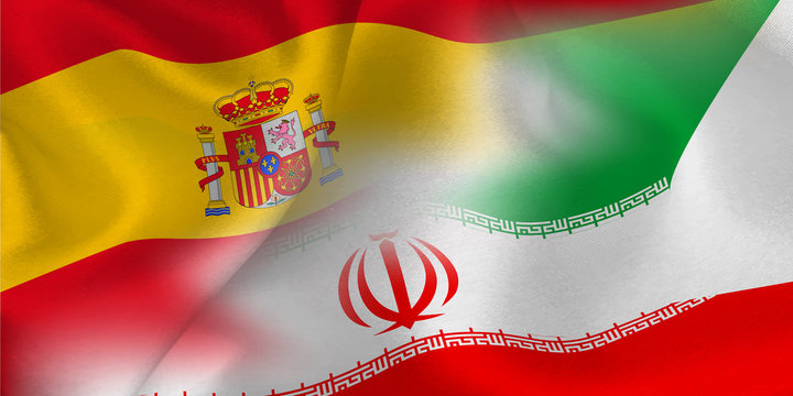 スペイン　イラン　 国旗　サッカー