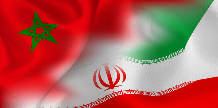 モロッコ　イラン　 国旗　サッカー
