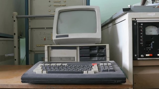 The view of old-style computer

