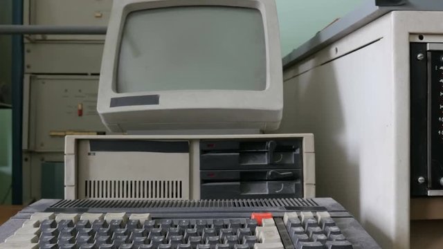 The retro pc, retro computing machine
