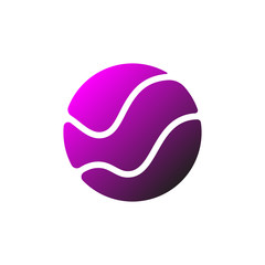 Abstract vector logo global network and digital systems