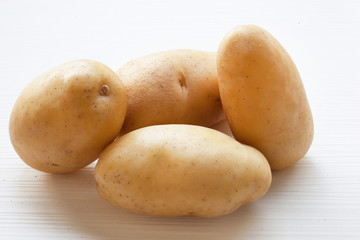 Potato Isolated on white.