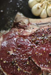 Close up of beef cooking food photography recipe idea