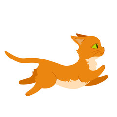 Running cat illustration