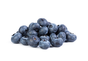 Blueberries isolated on white background