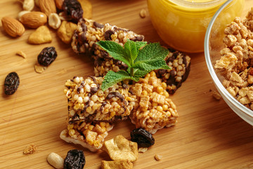 Healthy breakfast on the table