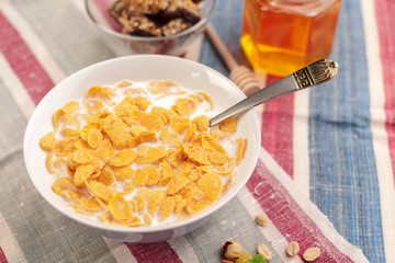 Bowl of healthy muesli