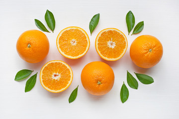 Fresh orange citrus fruit isolated.