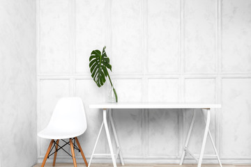 Interior design of creative home office