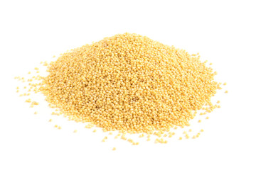 Millet isolated on white background.
