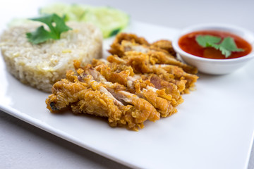 Fried-Chicken Rice