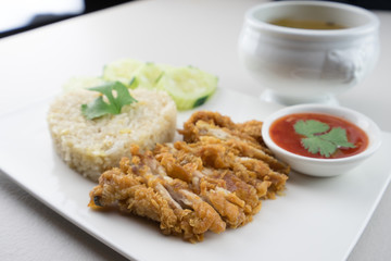 Fried-Chicken Rice