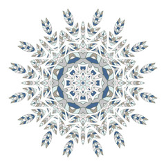 Mandala. Ethnicity round ornament. Ethnic style. Elements for invitation cards, brochures, covers. Oriental circular pattern. Arabic, Islamic, moroccan, asian, indian native african motifs.