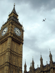 Fototapeta na wymiar Big ben and houses of parliament, UK