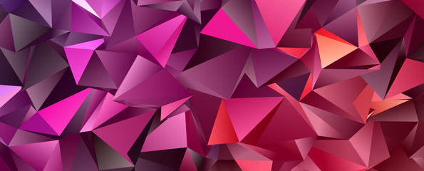 Obraz premium Abstract Low-Poly triangular modern background