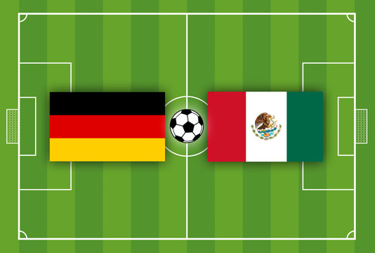 Fußballfeld Fußballplatz Rasen Deutschland gegen Mexiko Schweden Südkorea