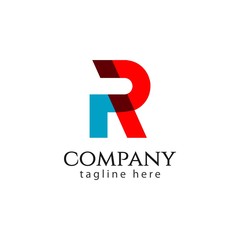 R Company Logo Vector Template Design Illustration