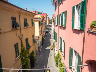 Village streets of the Cinque Terre, Italy