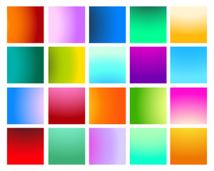 Fototapeta premium Vivid Gradient set