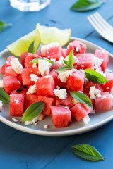 Wassermelonen Feta Salat