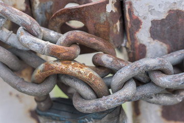 metal rusty chain