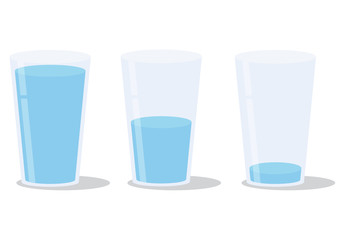 Glass of water. Isolated icon. Vector illustration - 207408332