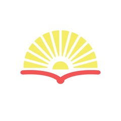 book logo. Education icon. Science symbol. Vector eps 08.