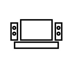 home theater icon Vector illustration, EPS10.