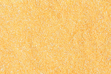 Corn grits isolated on white background.
