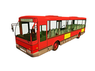 Roter Nahverkehrsbus