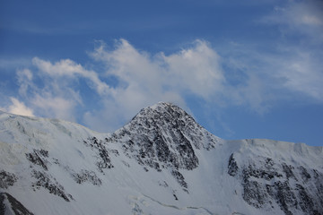 Beluha mountain peak. Altai landscape