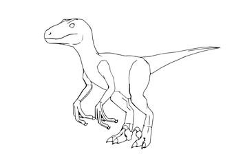 Obraz na płótnie Canvas sketch of a dinosaur vector