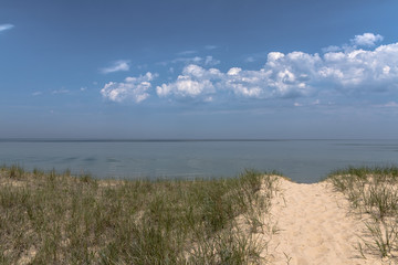 Fototapeta na wymiar Lake Michigan Beach