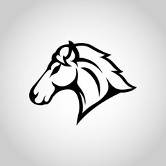 Horse logo vector icon design