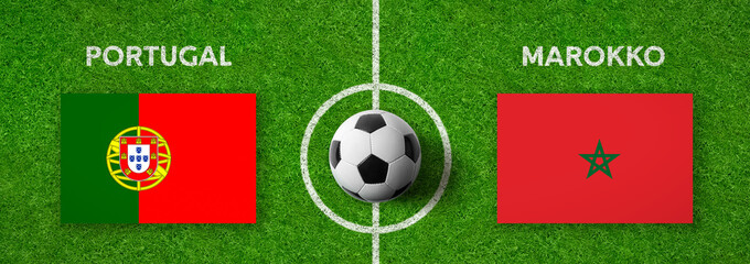 Fußball - Portugal gegen Marokko