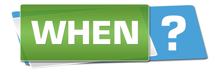 When Green Blue Rounded Horizontal 
