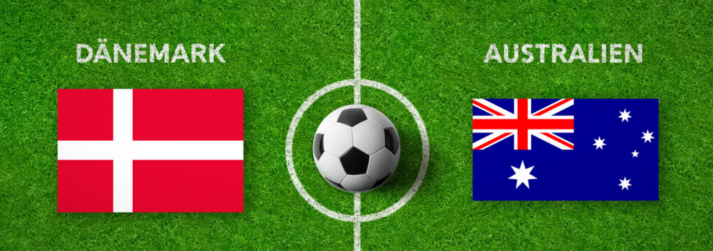Fußball - Dänemark gegen Australien