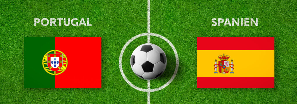 Fußball - Portugal gegen Spanien