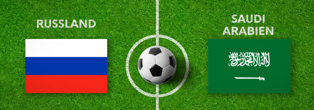 Fußball - Russland gegen Saudi Arabien