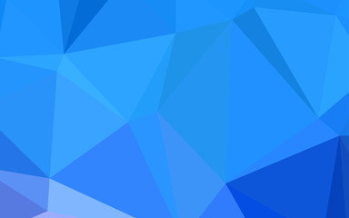 Obraz premium Light BLUE vector abstract polygonal background.