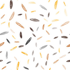 Dark Orange vector seamless background with bubbles.