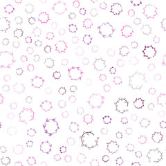 Dark Pink vector seamless pattern with spheres.