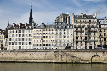 Fototapeta na wymiar Ile de la Cité à Paris, France