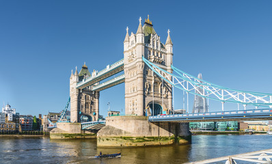 The london Tower bridge at sunrise