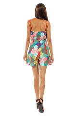 Woman on white background 