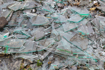  Shards of broken glass