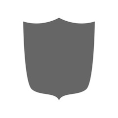 Heraldic shield icon. Knight symbol. Vector icon.