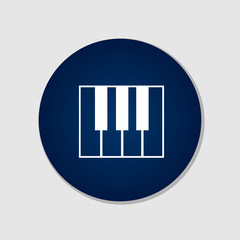 Piano Icon Vector Design