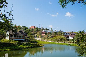 Obraz premium The village E-Tong , Pilog , Khanchanaburi