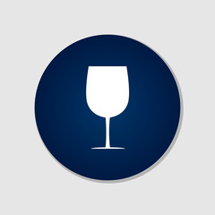 Wine Glass Icon Vector Design